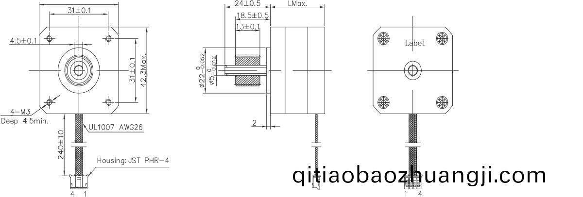 OT-42HS4O-002步進電(dian)機(ji)_3D打(da)印機步進(jin)電(dian)機_激(ji)光(guang)設(she)備步(bu)進(jin)電(dian)機(ji)-萬(wan)至達(da)電機(ji)