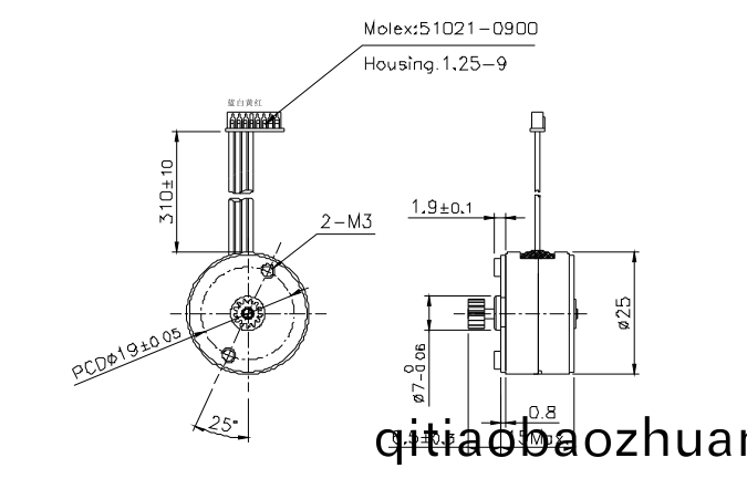 OT-SM25P-275步(bu)進(jin)電(dian)機(ji)|微型打(da)印機(ji)電機|炤片打(da)印(yin)機電(dian)機|醫(yi)療設備電(dian)機(ji)-萬至(zhi)達電(dian)機(ji)