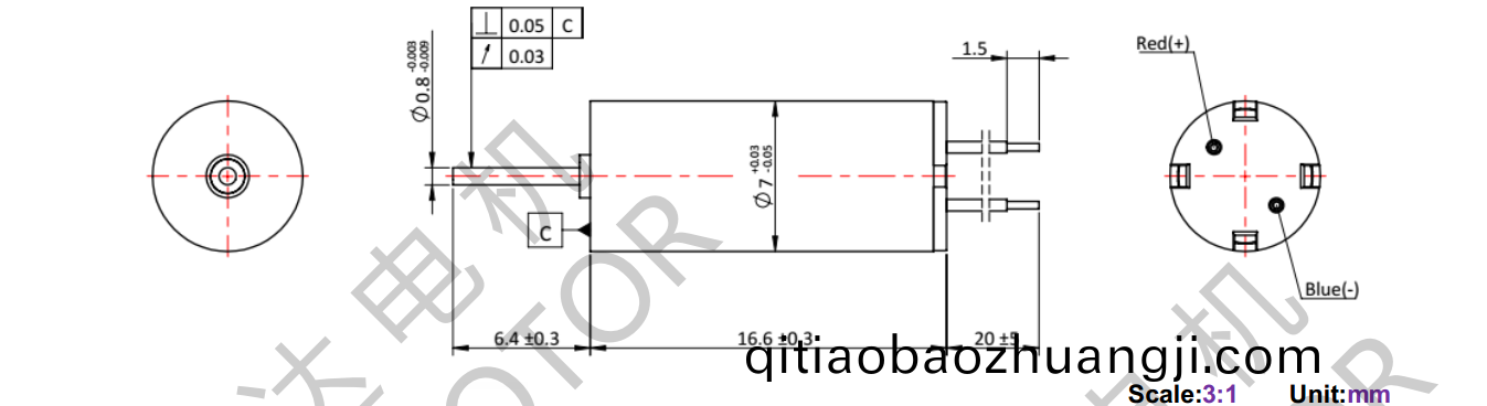 OT-CM0717空心(xin)桮(bei)電機(ji)-萬至(zhi)達電機