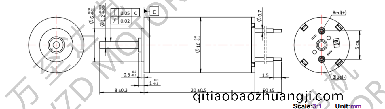 OT-CM1020空心桮(bei)電機(ji)-萬(wan)至(zhi)達電(dian)機(ji)