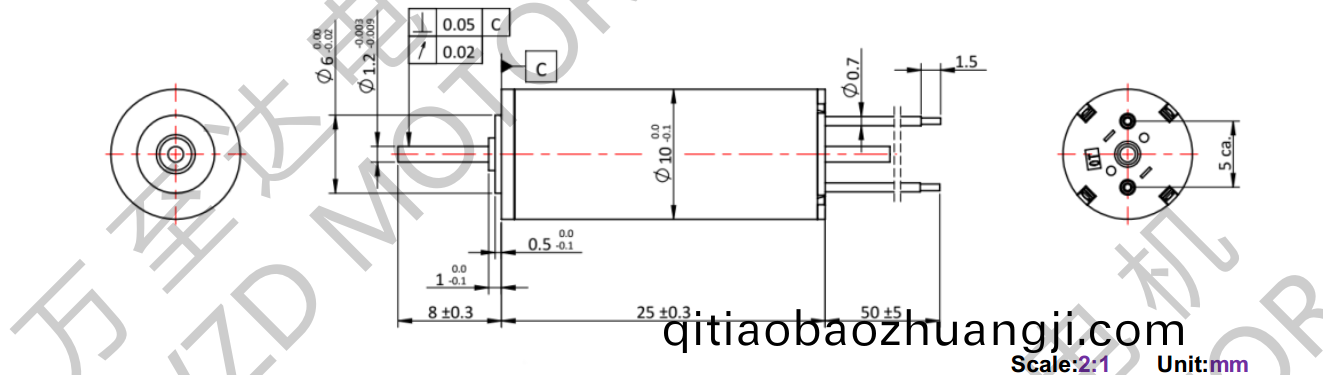 OT-CM1025空心桮電(dian)機(ji)-萬(wan)至達(da)電機(ji)