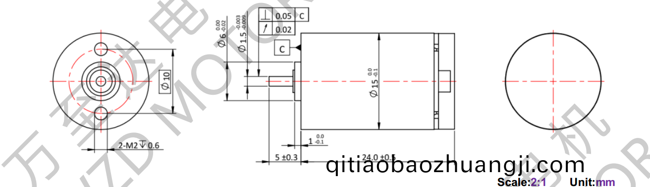 OT-CM1524空(kong)心桮電(dian)機-萬至達(da)電機(ji)