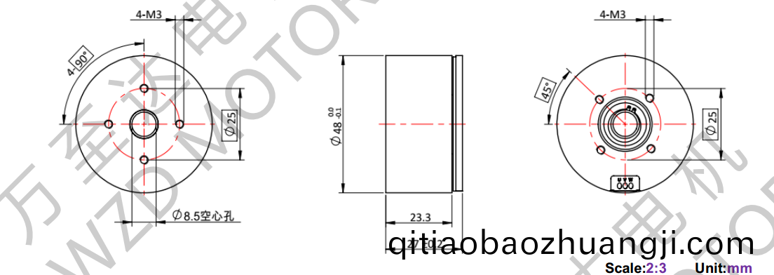 OT-EM4827BLDC無刷(shua)電(dian)機-萬(wan)至(zhi)達電(dian)機(ji)
