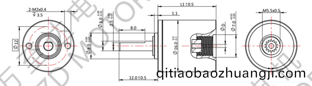 OT-16LGP行(xing)星(xing)齒輪箱(xiang)-齒(chi)輪箱(xiang)-萬至達(da)電(dian)機
