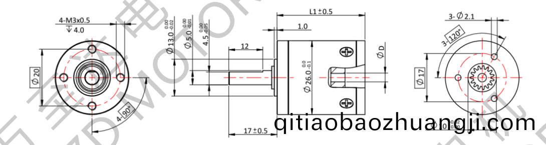 OT-26GP行星齒(chi)輪(lun)箱-齒(chi)輪(lun)箱-萬(wan)至(zhi)達電機