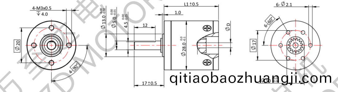 OT-28GP行(xing)星(xing)齒(chi)輪箱-齒輪(lun)箱-萬(wan)至達(da)電機(ji)
