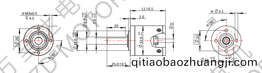 OT-32LGP行(xing)星齒輪(lun)箱(xiang)-齒(chi)輪(lun)箱-萬(wan)至達電機(ji)