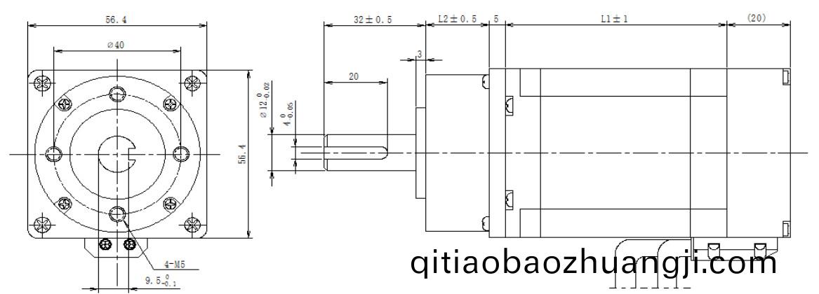 57係(xi)列(lie)閉(bi)環步進(jin)電機(ji)+齒輪(lun)箱結構